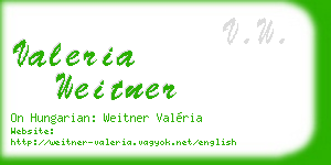 valeria weitner business card